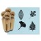 Leaf Leaves Fern Ginkgo Oak Cute Rubber Stamp Set for Stamping Crafting Planners